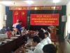 Đồng chí Nguyễn Minh Hồng - Bí thư Huyện đoàn, Chủ tịch Hội LHTN Việt Nam huyện Hưng Hà phát biểu tại hội nghị